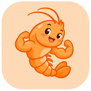 Situpbro's muscular shrimp, flexing